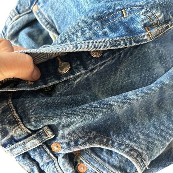 We The Free High Rise Button Fly Rigid Cropped Skinny Jeans Size 25 Classic - Picture 6 of 9